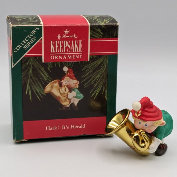 Hallmark Keepsake Hark! It's Herald 1992, 4th in Hark! It's Herald Series - Picture 2 of 11